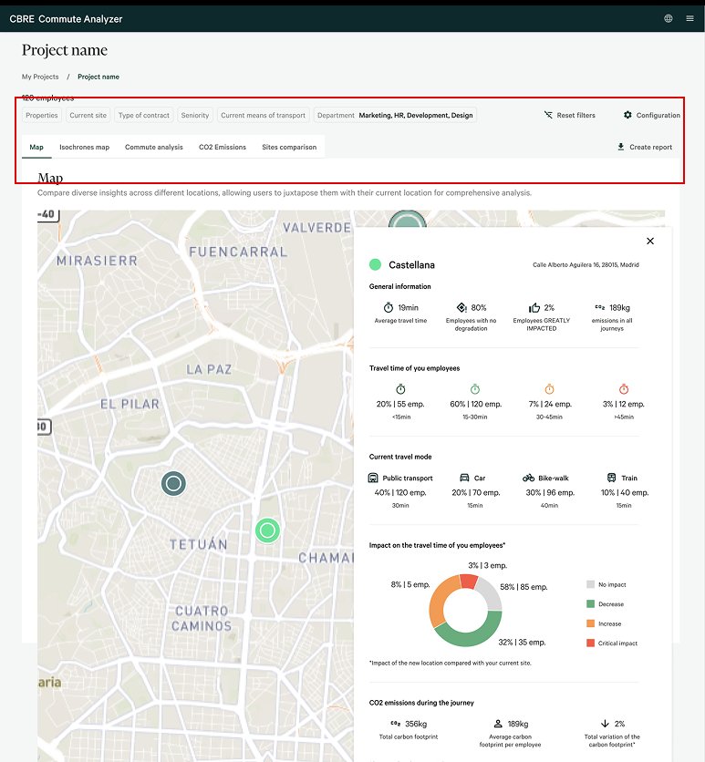 Redesigned map view