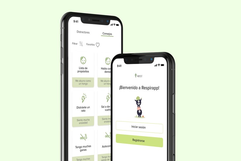 Respirapp app screens